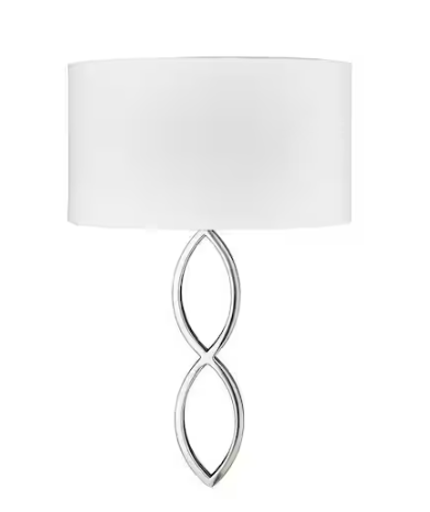 Millennium Lighting Rylee 12.8 in. 1-Light Brushed Nickel Sconce Linen