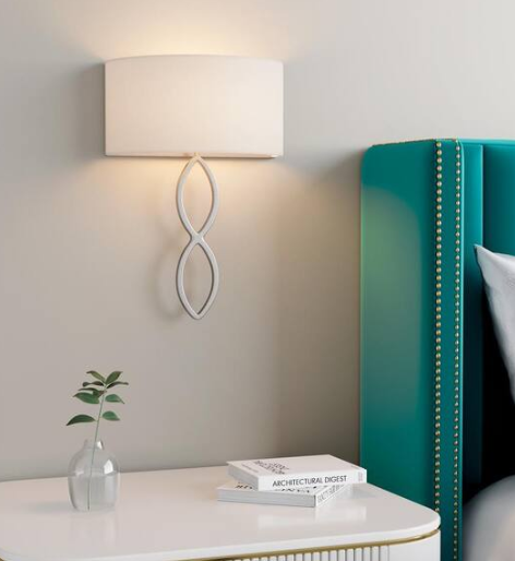Millennium Lighting Rylee 12.8 in. 1-Light Brushed Nickel Sconce Linen
