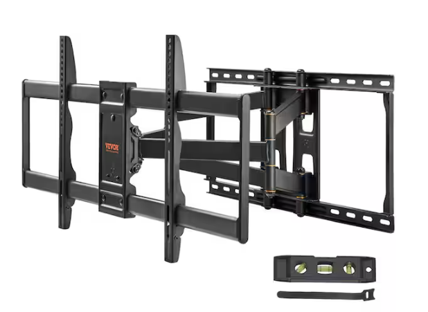 VEVOR TV Wall Mount Fits for 37-90 in Full Motion TV Mount Monitor Swivel Tilt Horizontal Adjustment Bracket Holds 165 lbs.