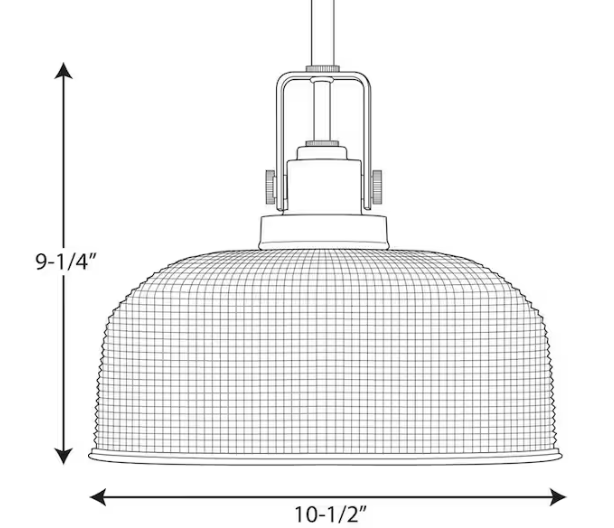 Progress Lighting Archie Collection 1-Light Venetian Bronze Pendant
