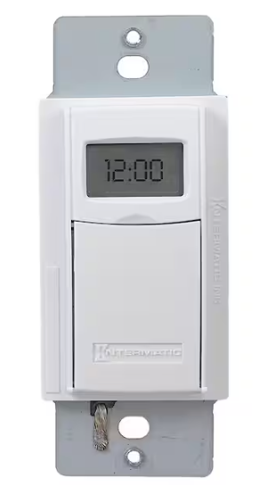 Intermatic 15 Amp 7-Day Indoor In-Wall Astronomic Digital Timer, White