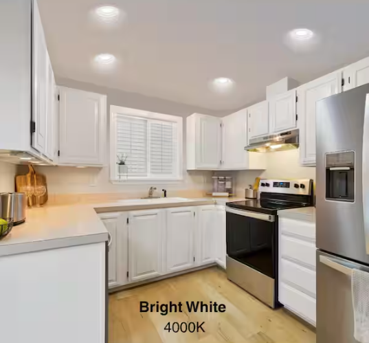 Commercial Electric 6 in. 30 Lighting Options Integrated LED Recessed Light Trim Adjustable CCT New Construction Remodel Indoor Wet Rated