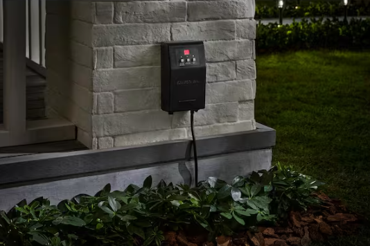 Hampton Bay Low Voltage 60-Watt Plastic Landscape Lighting Transformer with Dusk to Dawn Operation