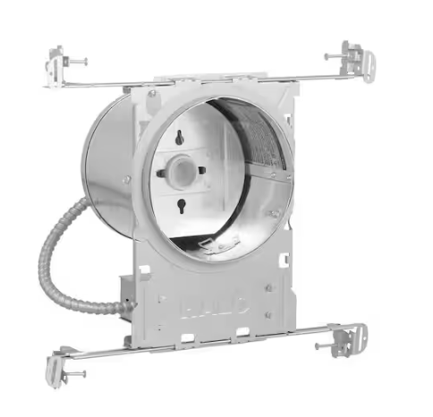 HALO H7 6 in. Aluminum Recessed Lighting Housing for New Construction/Remodel Ceiling, Insulation Contact, Air-Tite (6-Pack)