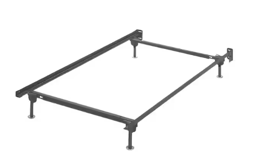 Signature DESIGN BY ASHLEY Platform Black Metal Frame Twin/Full Bolt on Bed Frame Panel Bed
