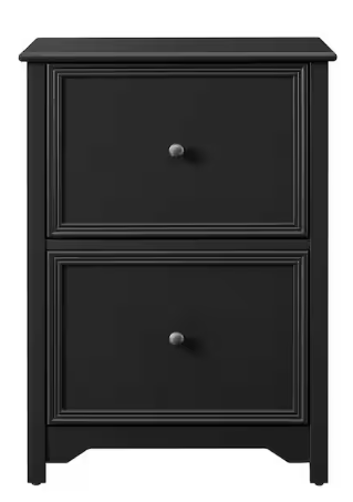 Home Decorators Collection Bradstone 2 Drawer Charcoal Black File Cabinet