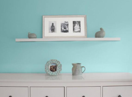 inPlace 60 in. W x 7.8 in D x 1.3 in. H White MDF Large Slim Floating Wall Shelf