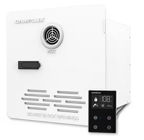 CAMPLUX Pro 10, 65,000 BTU Max 3.9 GPM RV Propane Tankless Water Heater with Door and 2 Years Warranty