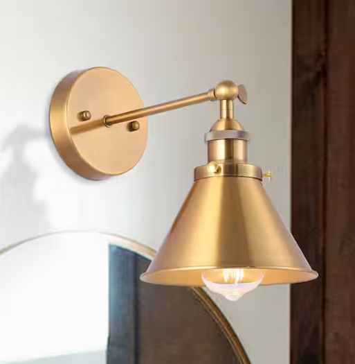Shop matrix decor 1-Light Golden Sconce Wall Light