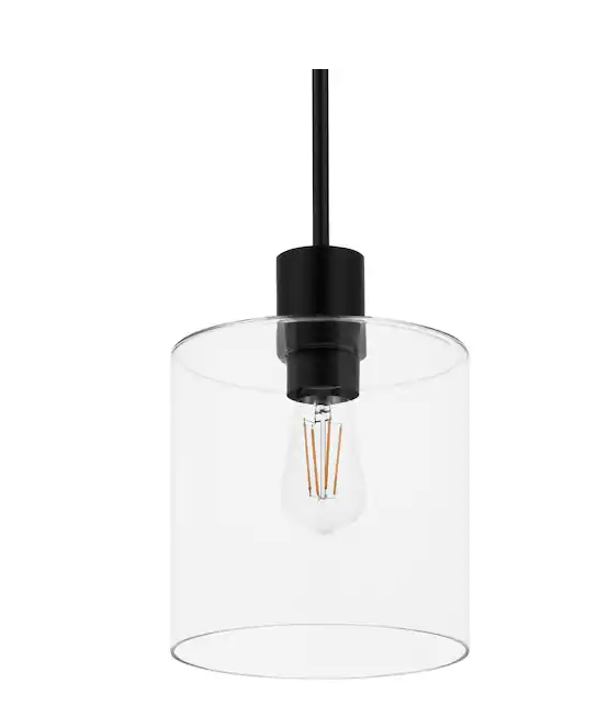 Sutton Place 1-Light Matte Black Pendant