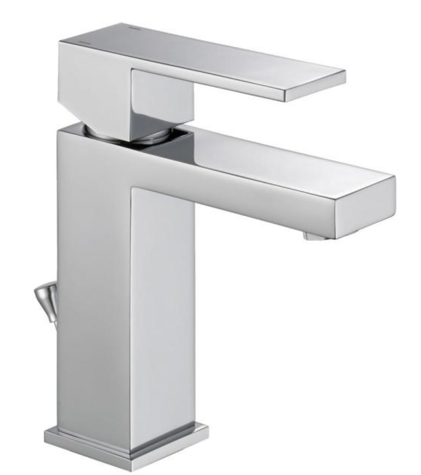 Delta - Modern Single Hole Single-Handle Bathroom Faucet in Chrome